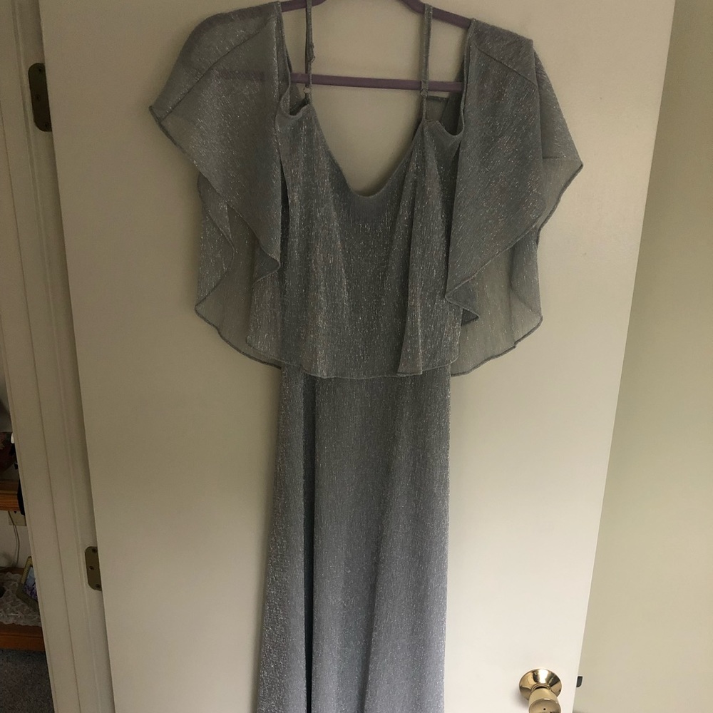 Silver size 6 maxi dress